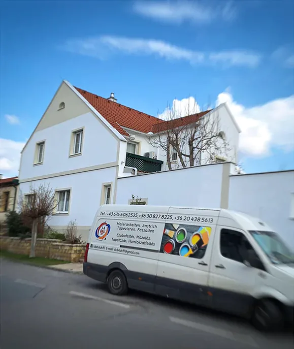 S-B Bau Kft. homlokzatfestés